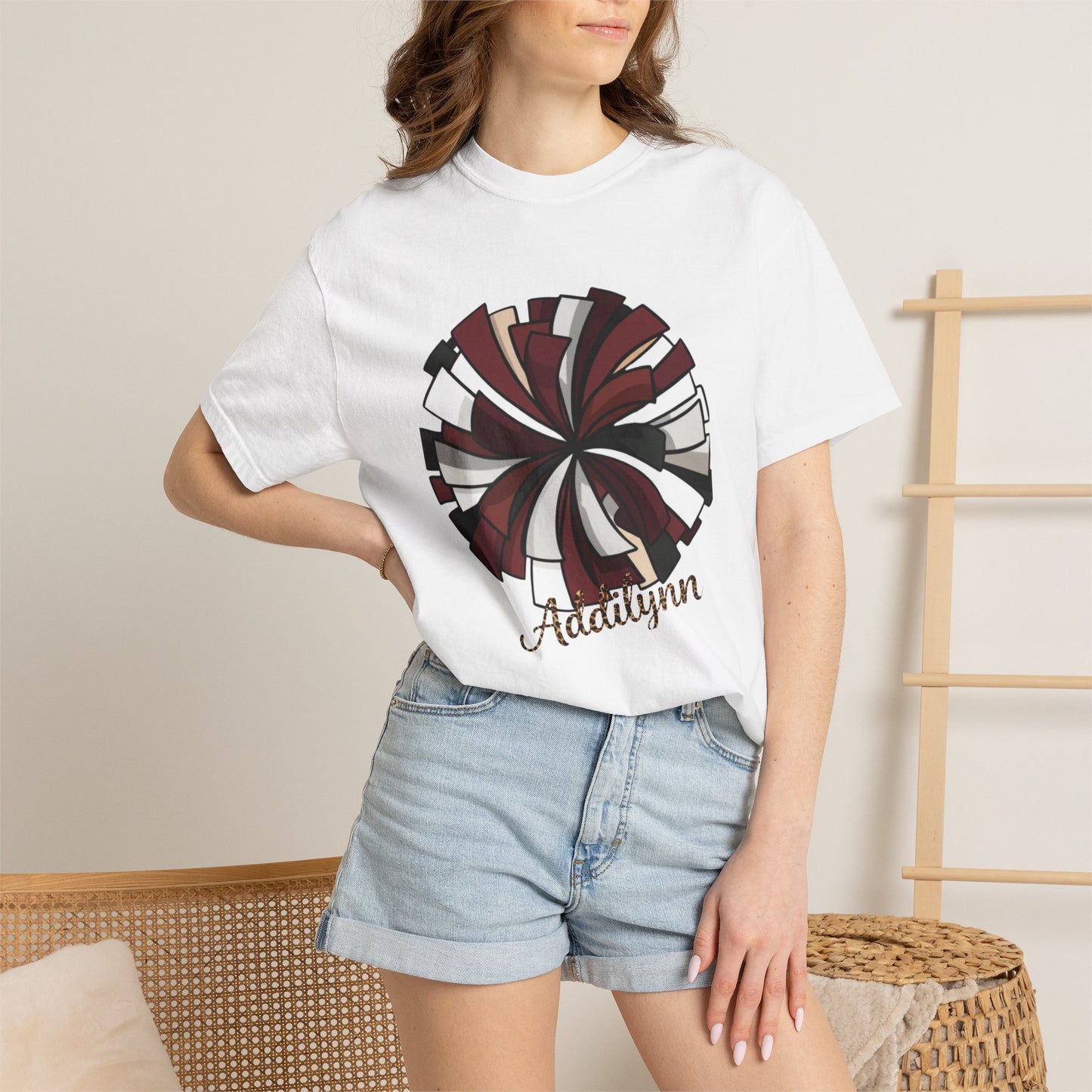 Personalized Peppermint Swirl T-Shirt — Custom Name Holiday Tee