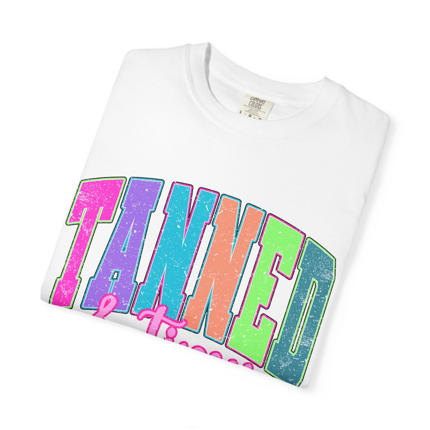 "Tanned & Tipsy" Colorful Beach Graphic Tee
