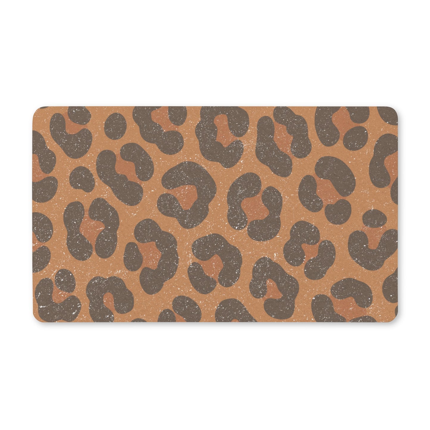 Leopard Print Polyester Doormat
