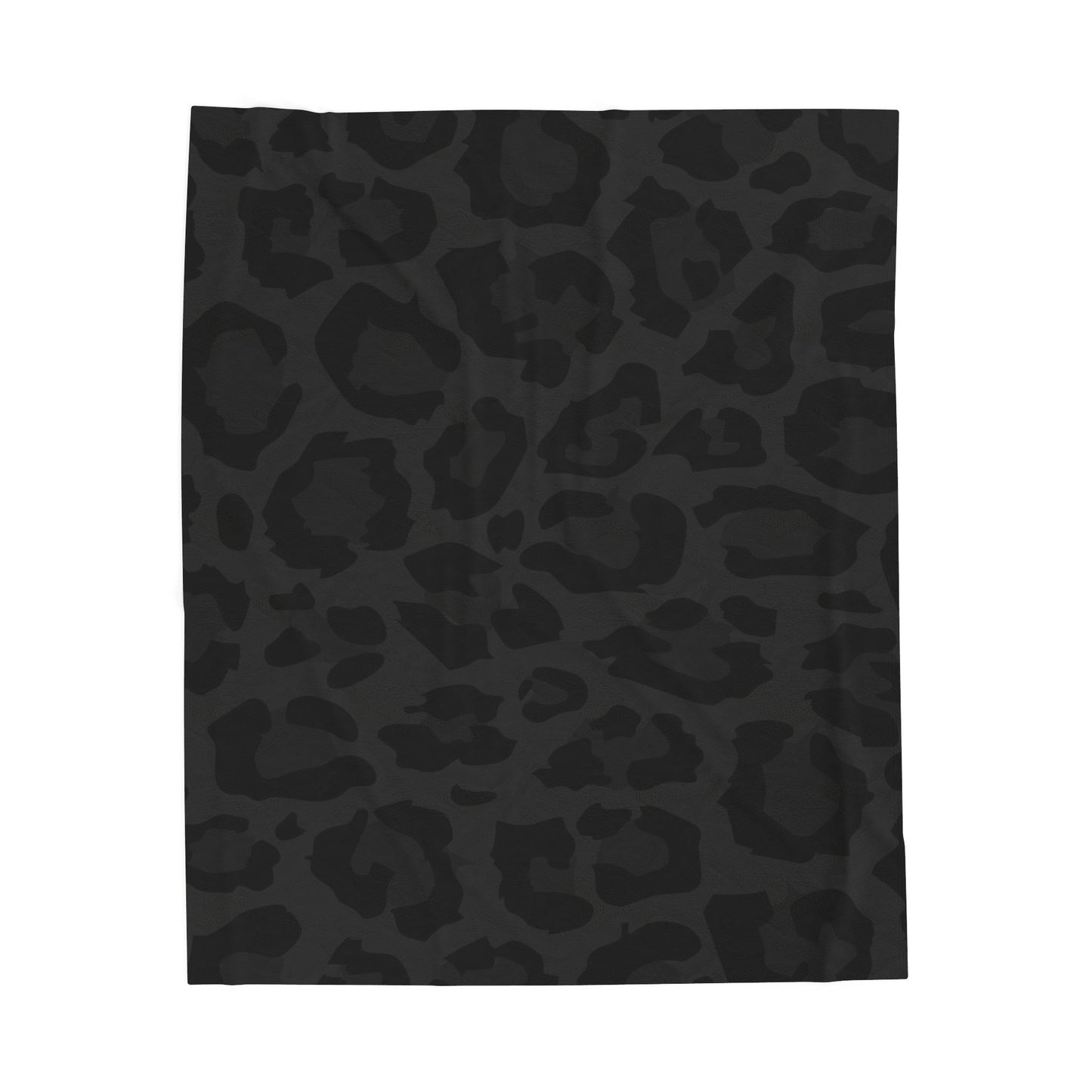 Black Leopard Velveteen Plush Blanket