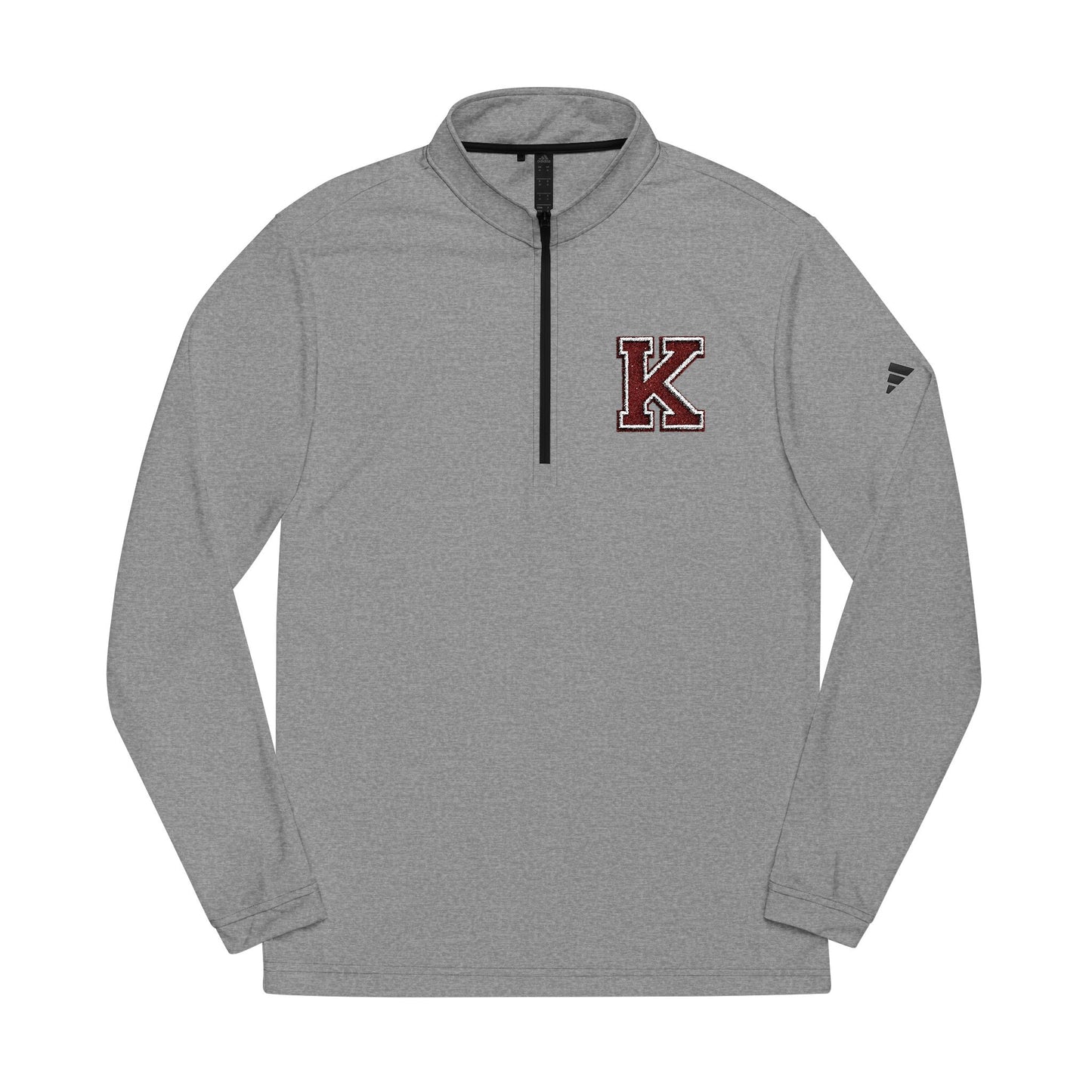 Embroidered 'K' adidas Quarter-Zip Pullover — Lightweight Performance Top