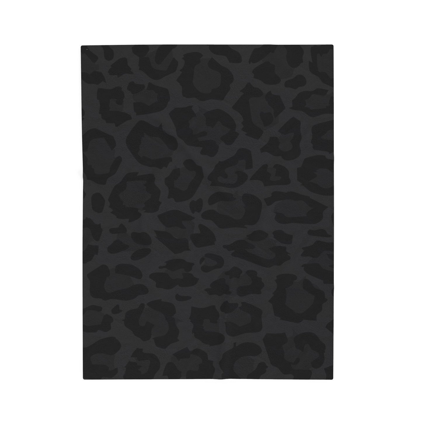 Black Leopard Velveteen Plush Blanket