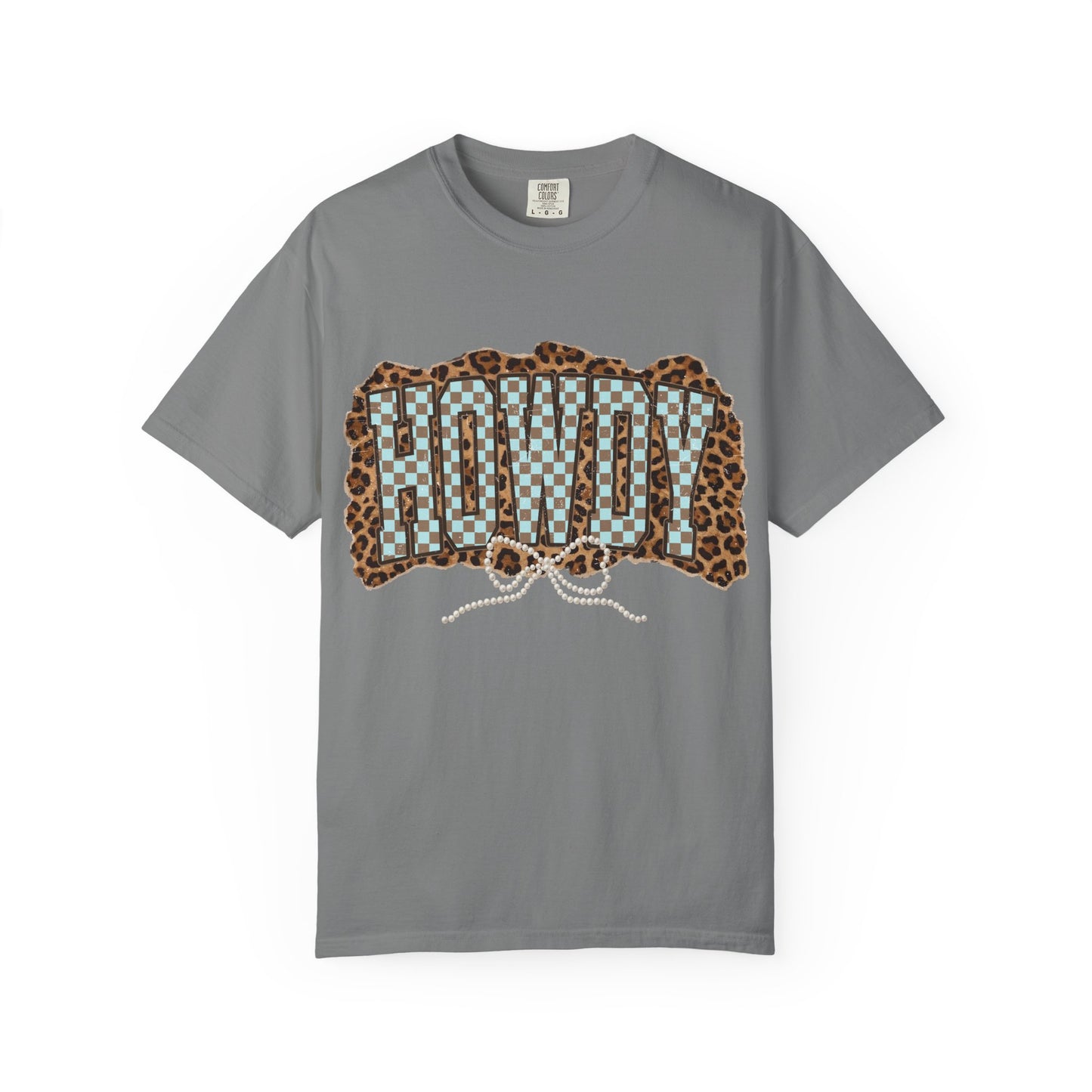 Howdy Leopard Patch T-Shirt Graphic Tee