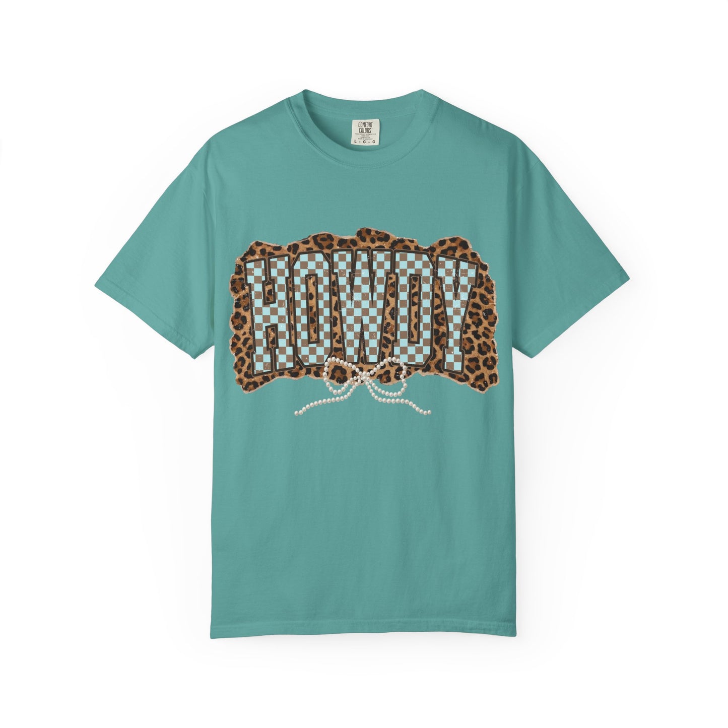 Howdy Leopard Patch T-Shirt Graphic Tee