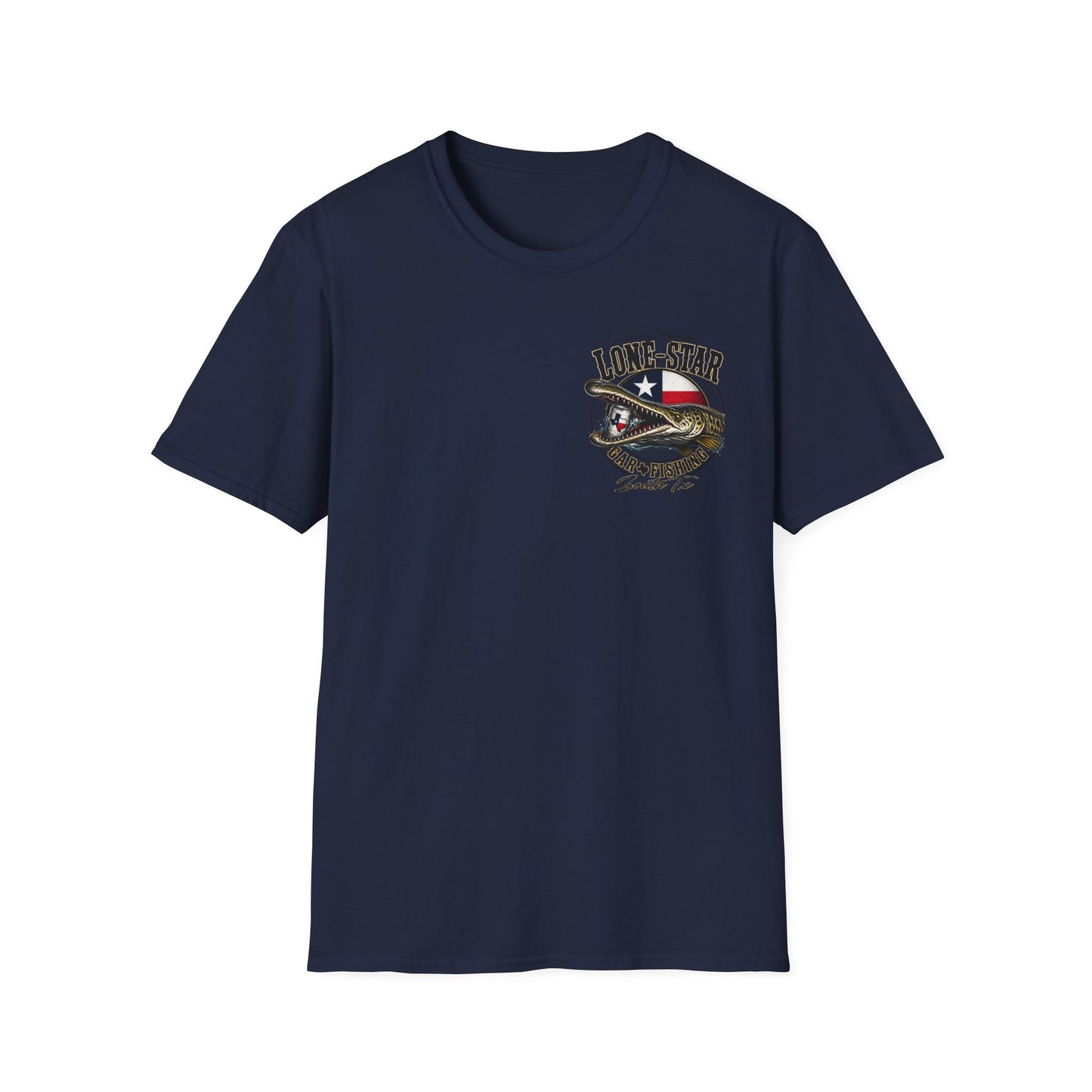Lone-Star Fishing T-Shirt — "Catching Monster" Texas Flag Bass Shirt
