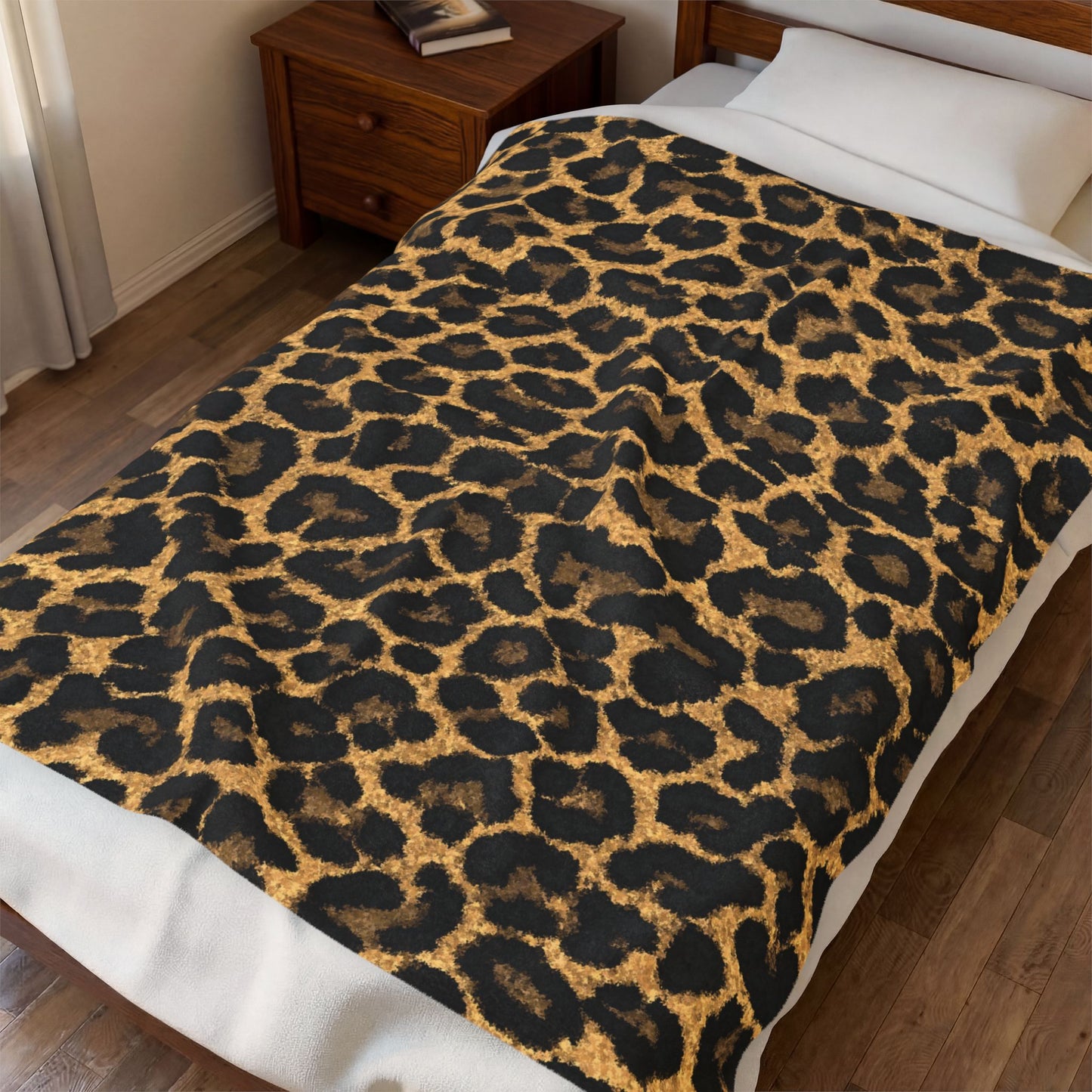 Leopard Print Plush Blanket