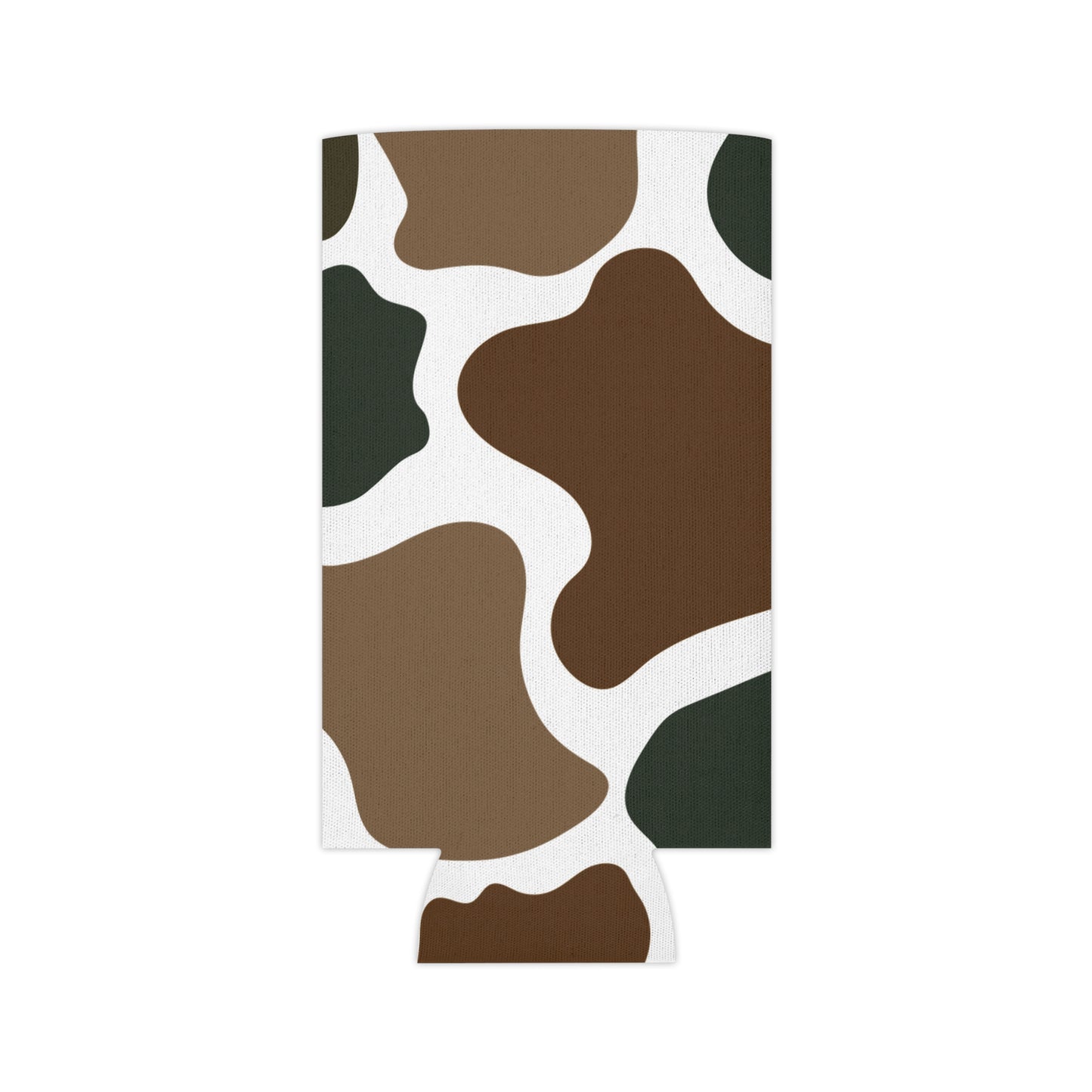 Camouflage Pattern Can Cooler – Brown Green Camo Beer Koozie