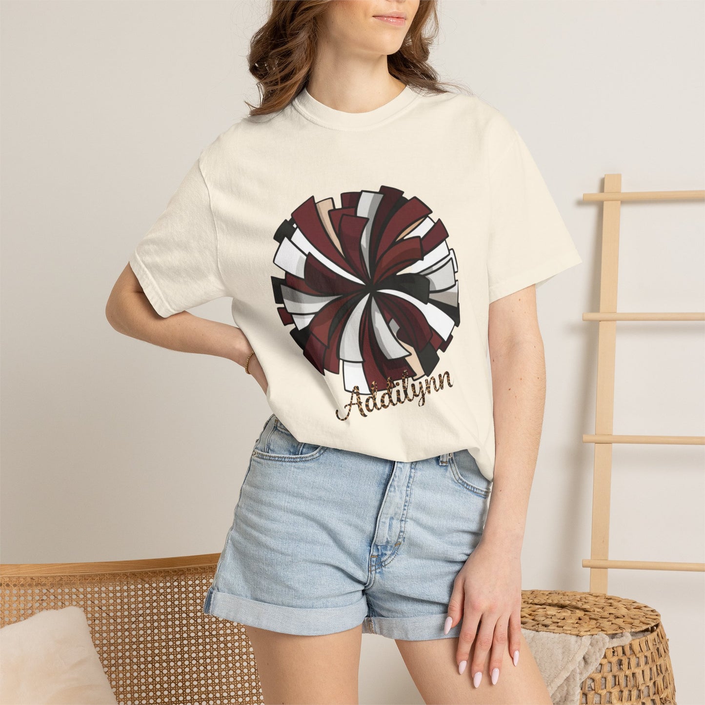 Personalized Peppermint Swirl T-Shirt — Custom Name Holiday Tee