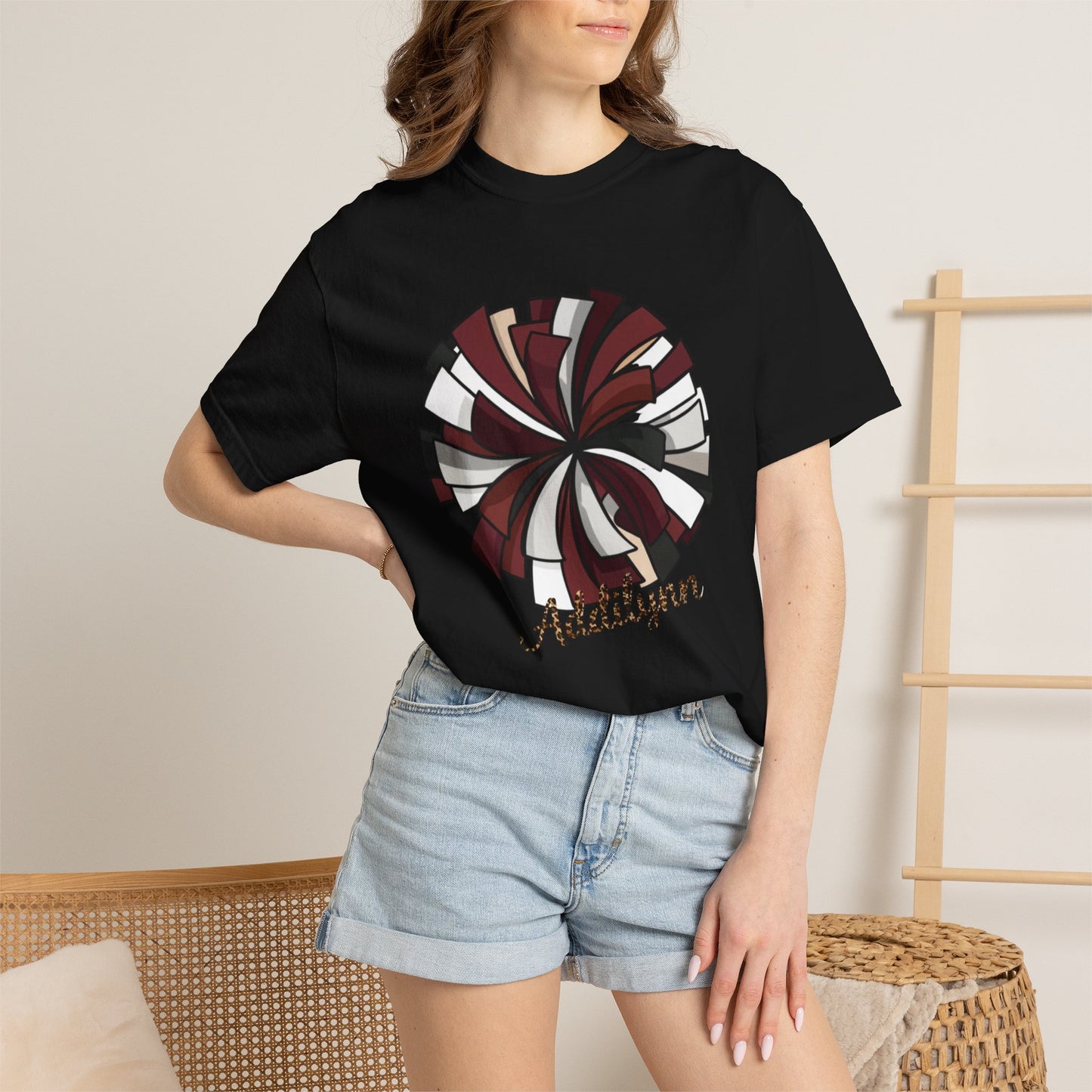 Personalized Peppermint Swirl T-Shirt — Custom Name Holiday Tee