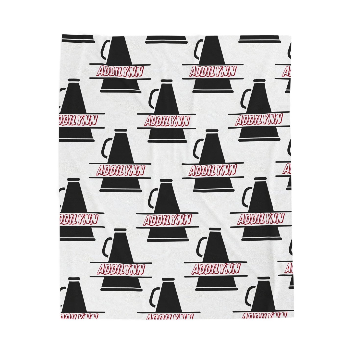 Personalized Coffee Kettle Plush Blanket — Custom Name 'ADDILYN' Cozy Throw